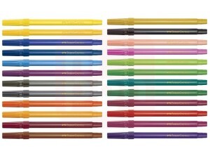 Canetinha Hidrográfica 24 Cores Faber-Castell