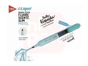 Marca Texto Liquido Azul Pastel - Tris