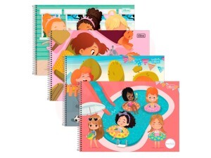 Caderno Meia Pauta Horizontal