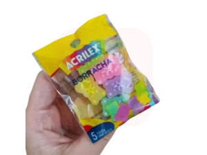 Borracha Mini Ursinhos Pote c/5 unidades