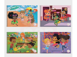 Caderno Meia Pauta Sapeca – 40 Folhas