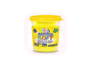 Massa de modelar 150g glitter - Amarelo 