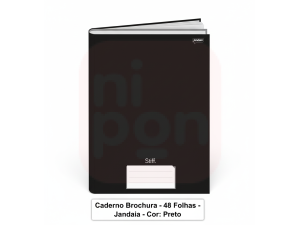 Caderno Brochurão Preto 48FLS