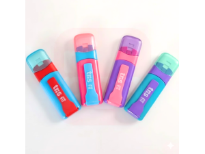 BORRACHA CANETA FIT CORES – TRIS